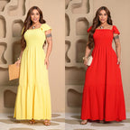 Combo 2 Vestidos Longos Camille - Ama/Verm