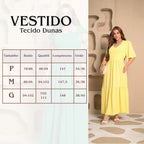 Combo 4 Vestidos Longos Lara - Ama/Pre/Ro/Verm