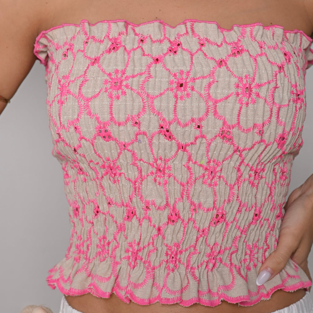 Cropped Laise - Rosa - Tomara que caia