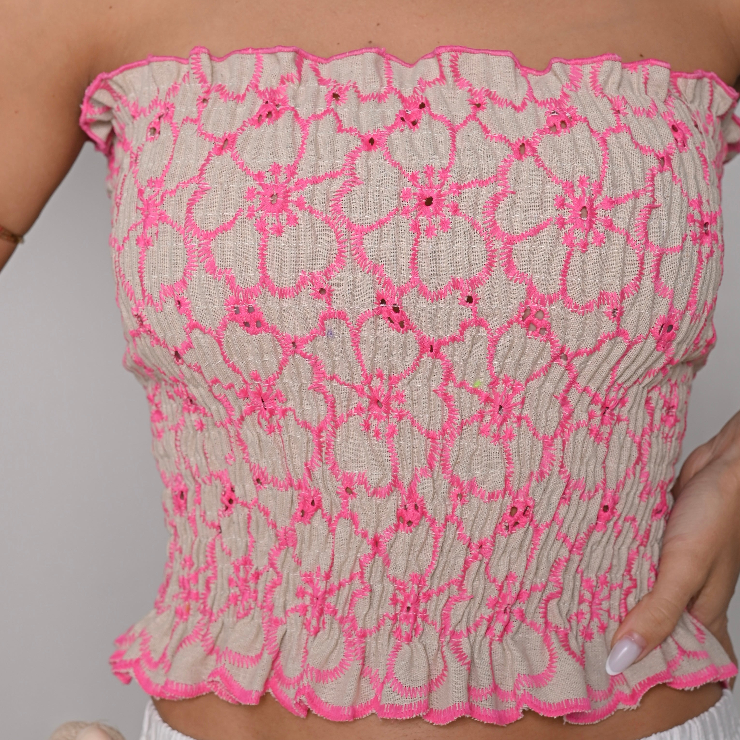 Cropped Laise - Rosa - Tomara que caia