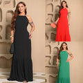 Conjunto Anne – 3 vestidos longos - (Preto/Vermelho/Verde)