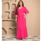 Combo 4 Vestidos Longos Lara - Ama/Pre/Ro/Verm